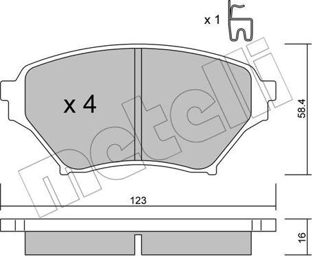 Metelli 22-0607-0 - Jarrupala, levyjarru inparts.fi