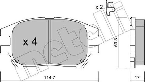 Metelli 22-0617-0 - Jarrupala, levyjarru inparts.fi