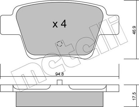 Metelli 22-0639-0 - Öljynsuodatin inparts.fi