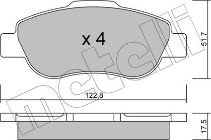 Metelli 22-0638-0 - Jarrupala, levyjarru inparts.fi