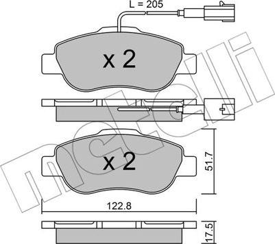 Metelli 22-0638-2 - Jarrupala, levyjarru inparts.fi