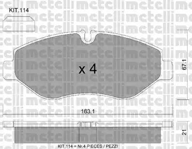 Metelli 22-0671-2 - Jarrupala, levyjarru inparts.fi