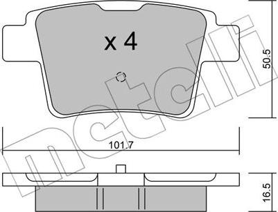 Metelli 22-0677-0 - Öljynsuodatin inparts.fi