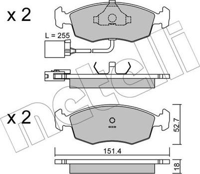 Metelli 22-0094-1 - Jarrupala, levyjarru inparts.fi