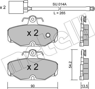 Metelli 22-0095-1K - Jarrupala, levyjarru inparts.fi