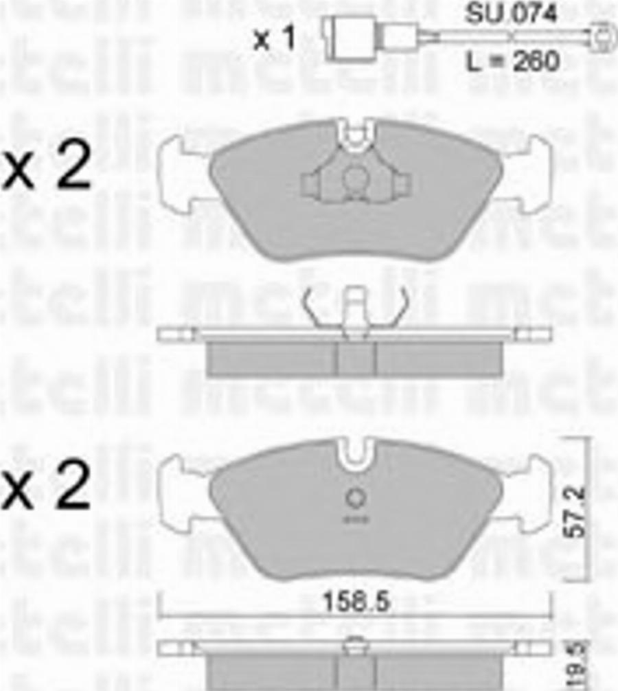 Metelli 22-0091-0K - Jarrupala, levyjarru inparts.fi