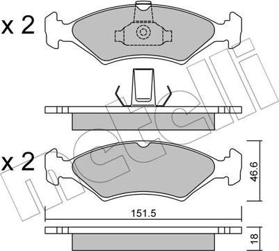 Metelli 22-0093-0 - Jarrupala, levyjarru inparts.fi