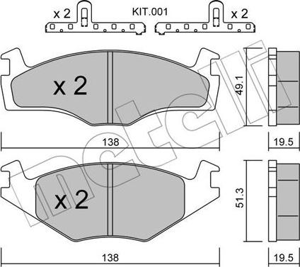 Metelli 22-0045-1K - Jarrupala, levyjarru inparts.fi