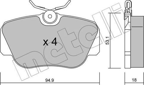 Metelli 22-0041-0 - Jarrupala, levyjarru inparts.fi