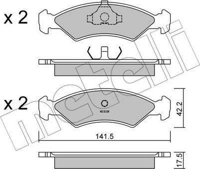 Metelli 22-0043-0 - Jarrupala, levyjarru inparts.fi