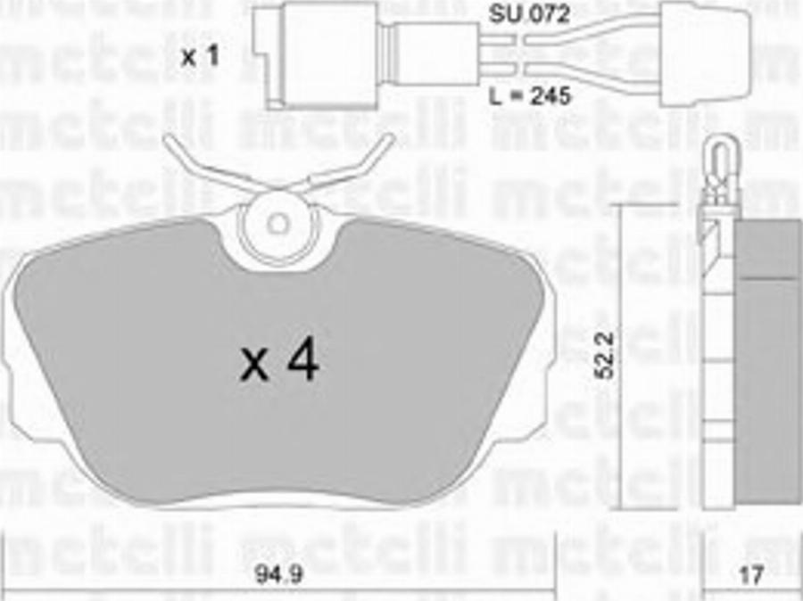 Metelli 22-0042-0K - Jarrupala, levyjarru inparts.fi