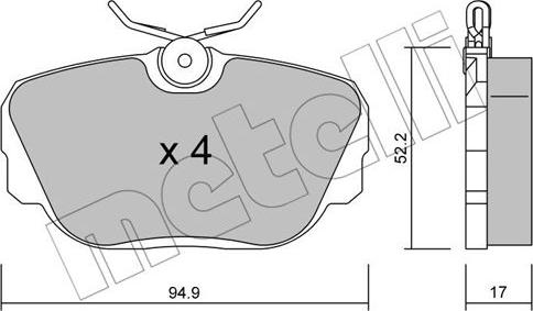 Metelli 22-0042-0 - Jarrupala, levyjarru inparts.fi