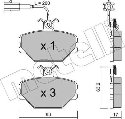 Metelli 22-0059-0 - Jarrupala, levyjarru inparts.fi