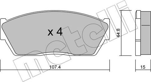 Metelli 22-0054-0 - Jarrupala, levyjarru inparts.fi