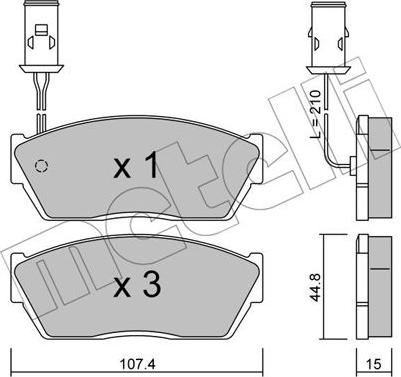 Metelli 22-0054-1 - Jarrupala, levyjarru inparts.fi