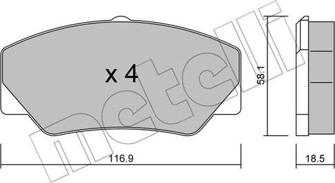 Metelli 22-0056-0 - Jarrupala, levyjarru inparts.fi