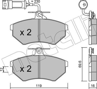 Metelli 22-0050-4 - Jarrupala, levyjarru inparts.fi