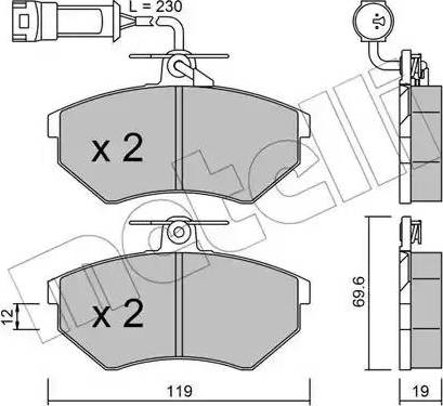 Metelli 22-0050-3 - Jarrupala, levyjarru inparts.fi