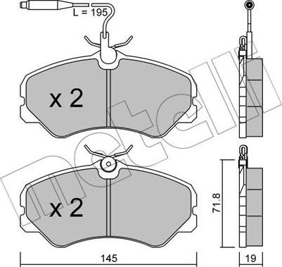 Metelli 22-0058-1 - Jarrupala, levyjarru inparts.fi