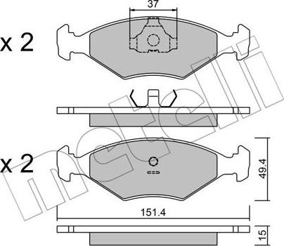 Metelli 22-0057-5 - Jarrupala, levyjarru inparts.fi