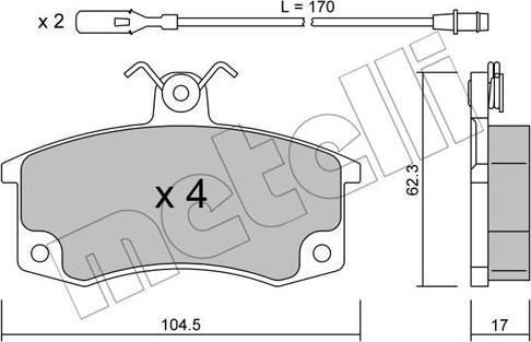 Metelli 22-0062-1 - Jarrupala, levyjarru inparts.fi