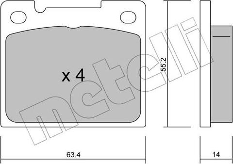 Metelli 22-0004-0 - Jarrupala, levyjarru inparts.fi