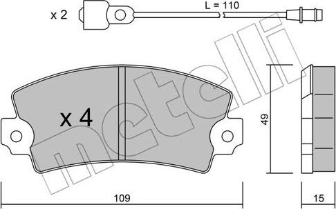 Metelli 22-0005-4 - Jarrupala, levyjarru inparts.fi