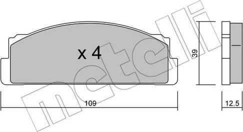 Metelli 22-0001-1 - Jarrupala, levyjarru inparts.fi