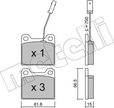 Metelli 22-0003-3 - Jarrupala, levyjarru inparts.fi