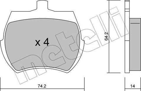 Metelli 22-0019-0 - Jarrupala, levyjarru inparts.fi