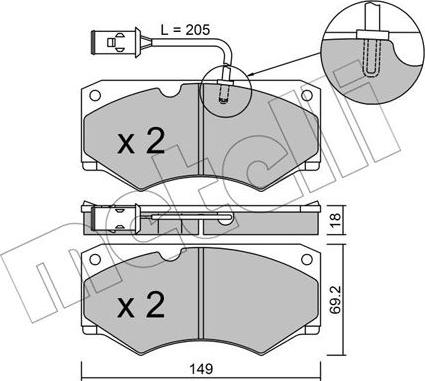 Metelli 22-0014-3 - Jarrupala, levyjarru inparts.fi