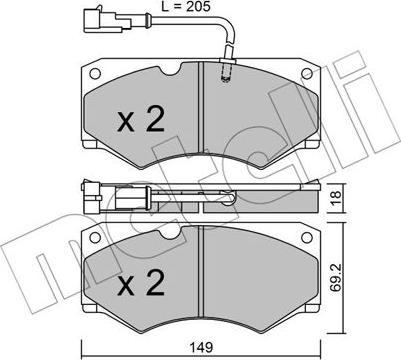 Metelli 22-0014-7 - Jarrupala, levyjarru inparts.fi