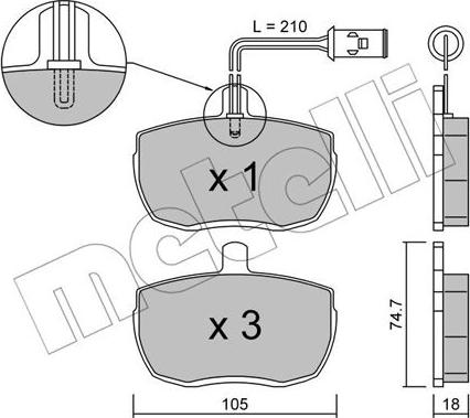 Metelli 22-0016-5 - Jarrupala, levyjarru inparts.fi