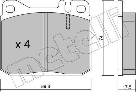 Metelli 22-0011-1 - Jarrupala, levyjarru inparts.fi