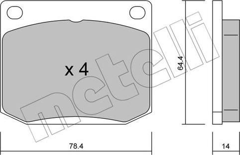 Metelli 22-0018-1 - Jarrupala, levyjarru inparts.fi