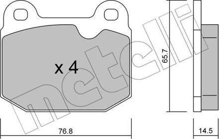 Metelli 22-0013-3 - Jarrupala, levyjarru inparts.fi