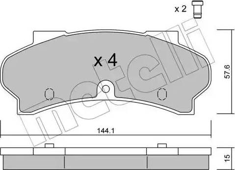 Metelli 22-0017-0 - Jarrupala, levyjarru inparts.fi