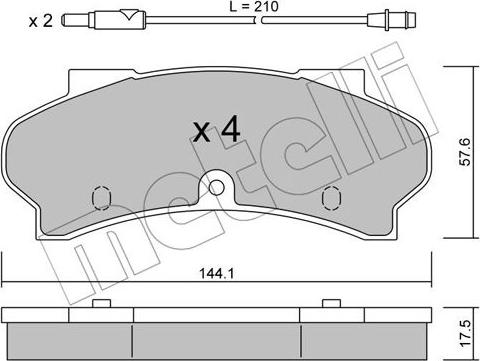 Metelli 22-0017-1 - Jarrupala, levyjarru inparts.fi