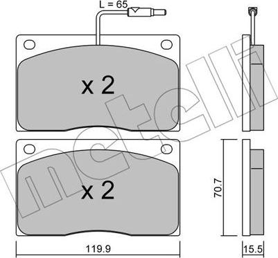 Metelli 22-0089-1 - Jarrupala, levyjarru inparts.fi