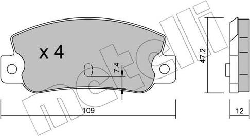 Metelli 22-0035-0 - Jarrupala, levyjarru inparts.fi