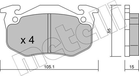 Metelli 22-0036-5 - Jarrupala, levyjarru inparts.fi