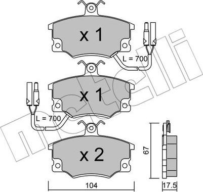 Metelli 22-0030-2 - Jarrupala, levyjarru inparts.fi