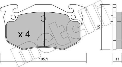 Metelli 22-0038-2 - Jarrupala, levyjarru inparts.fi