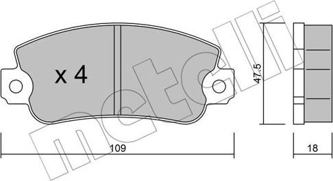 Metelli 22-0033-0 - Jarrupala, levyjarru inparts.fi