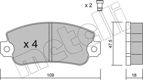 Metelli 22-0033-1 - Jarrupala, levyjarru inparts.fi