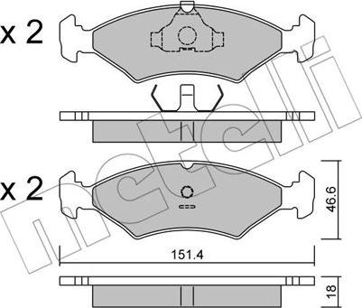 Metelli 22-0029-0 - Jarrupala, levyjarru inparts.fi