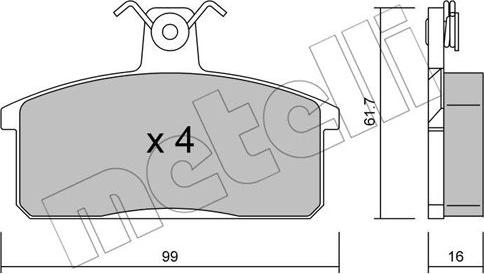 Metelli 22-0026-0 - Jarrupala, levyjarru inparts.fi