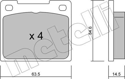 Metelli 22-0020-0 - Jarrupala, levyjarru inparts.fi