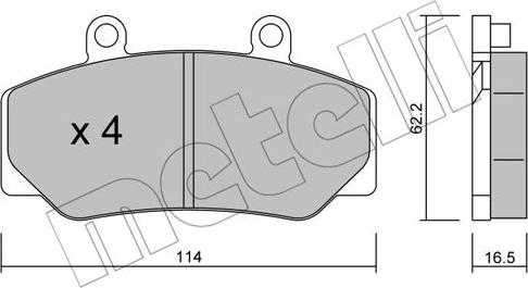 Metelli 22-0075-0 - Jarrupala, levyjarru inparts.fi