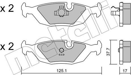 Metelli 22-0070-1 - Jarrupala, levyjarru inparts.fi